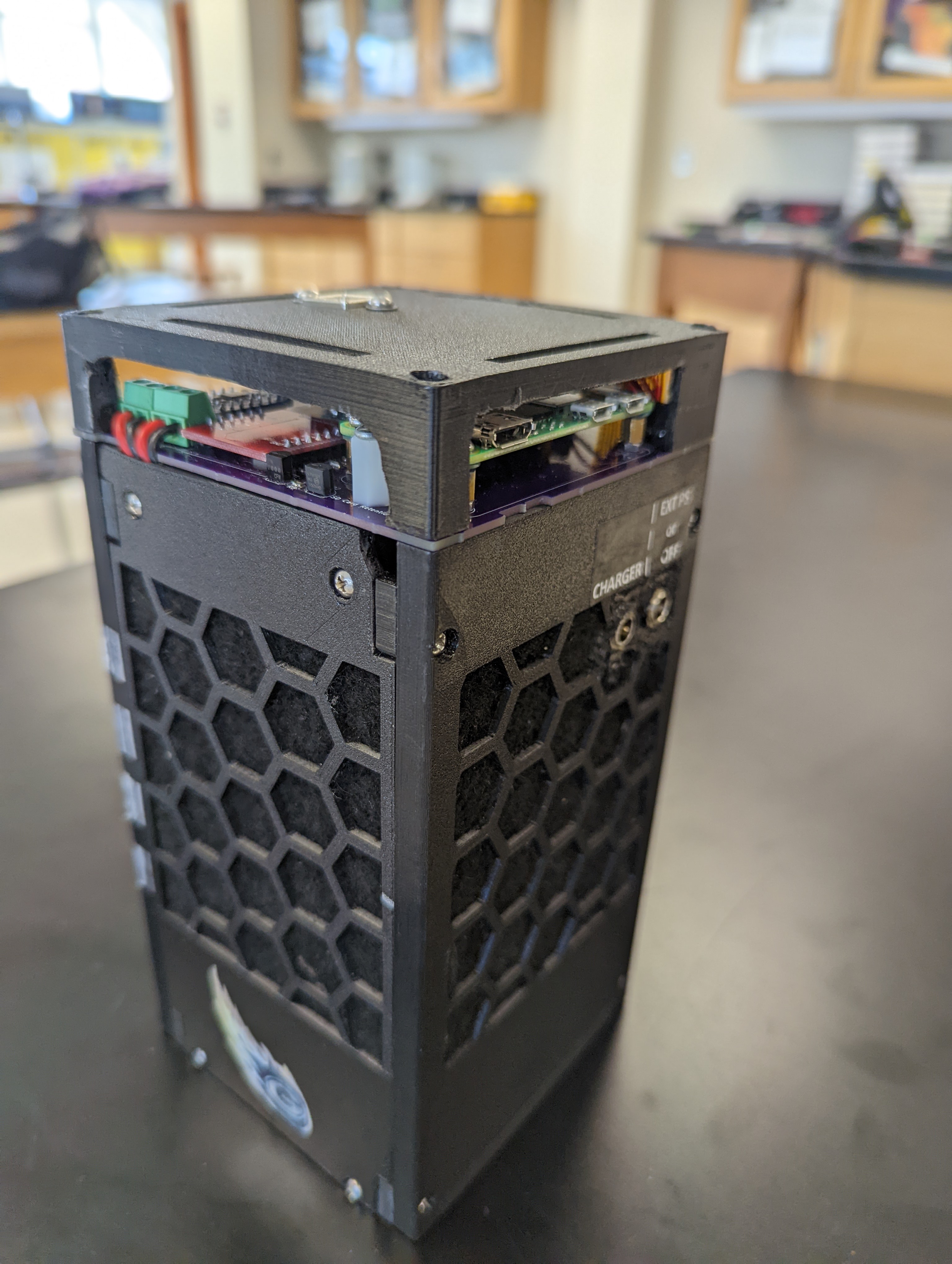 Exterior view of the Blue Origin payload