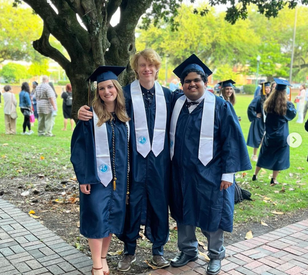 Team celebrating the Blue Origin project